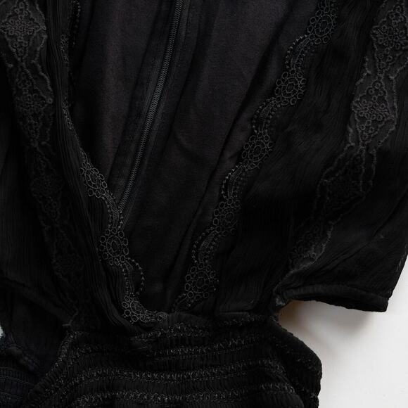 ROCOCO SAND Black Lace Dress - Size M - Picture 7 of 9